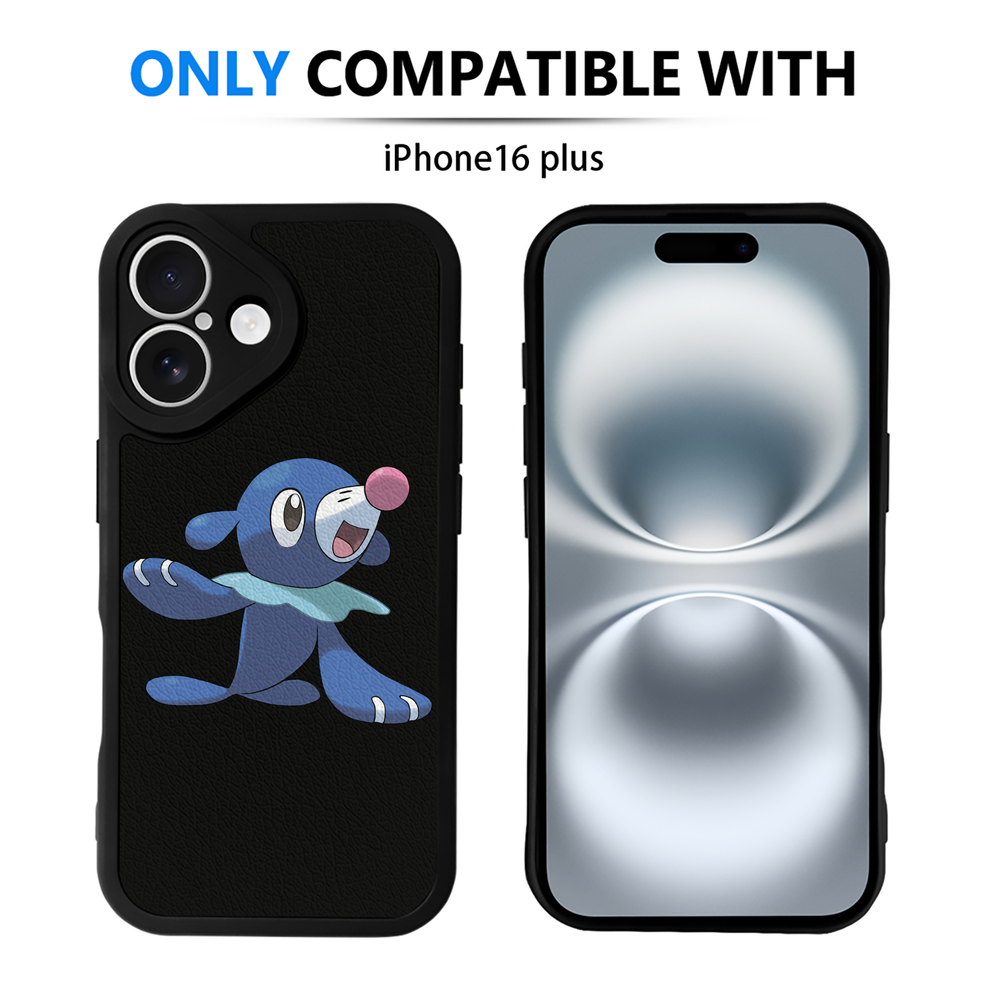 （画像用） ポケットモンスター Pokémon 【iPhone 16シリーズ対応】シリコンスマホケース（レザー調） 材質：シリコン